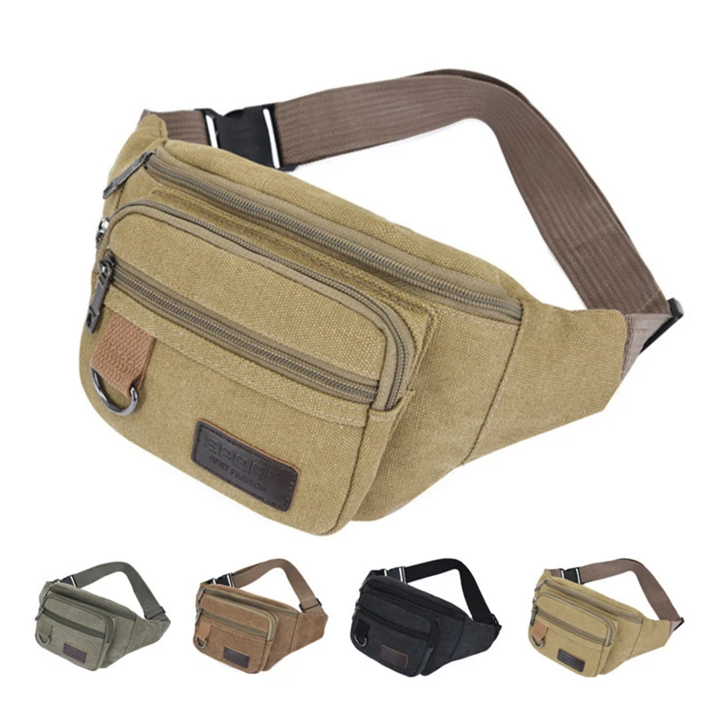 sac de poitrine en toile, sac de taille pour femmes et hommes, sac de ceinture, sac banane de mode, sac de voyage pour pochette de téléphone, sac de hanche de poche, sac de taille pour hommes
