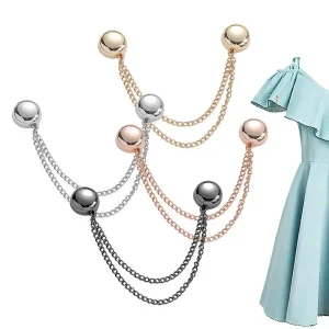 Clips magnétiques pour vêtements, broche boutonnière, accessoires multifonctions délicats, 4 pièces/ensemble