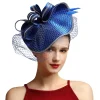 chapeau fascinateur en tissu satiné de luxe pour femmes, chapeau d'église, courses ascot, derby, fête à thème, bandeau de mariée, offre spéciale