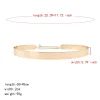 1 pièce couleur or taille chaîne personnalité d'été cassette sequin femmes ceinture