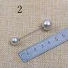 broches à double perle en fibre de phosphore pour femmes, épingle à robe pull, épingles de sûreté, bijoux de cheminée, 1 pc
