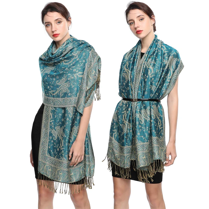 ethnique paisley broderie viscose hijab rétro noix de cajou coton pashmina femmes écharpe enveloppes dames élégant châles turban foulard