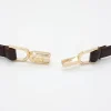 ceinture de luxe en métal fin pour femme, couleur or, accessoire à la mode, pour robe en jean, 2024