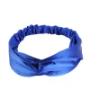 bandeau turban torsadé en satin soyeux pour femmes, bandeau de lavage de la tête, maquillage, sport, yoga, accessoires de cheveux pour filles