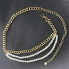 ceinture de perles multicouche élégante, accessoire de taille, chaînes de taille polyvalentes, style boho, ceinture d'épissure de perles pour femmes