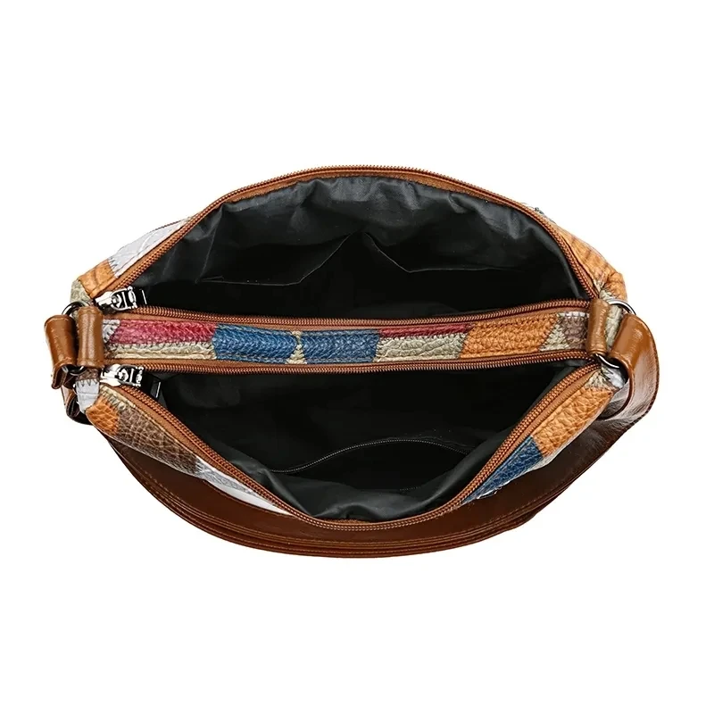 Sac à bandoulière Vintage élégant pour femmes, sac à main tendance, sac à bandoulière multi-poches, sac à bandoulière rétro assorti pour le quotidien