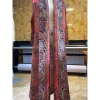 miyake plissé vintage imprimé col rabattu à manches longues veste longue femmes concepteur abaya nouveau dubaï mode grande taille manteaux