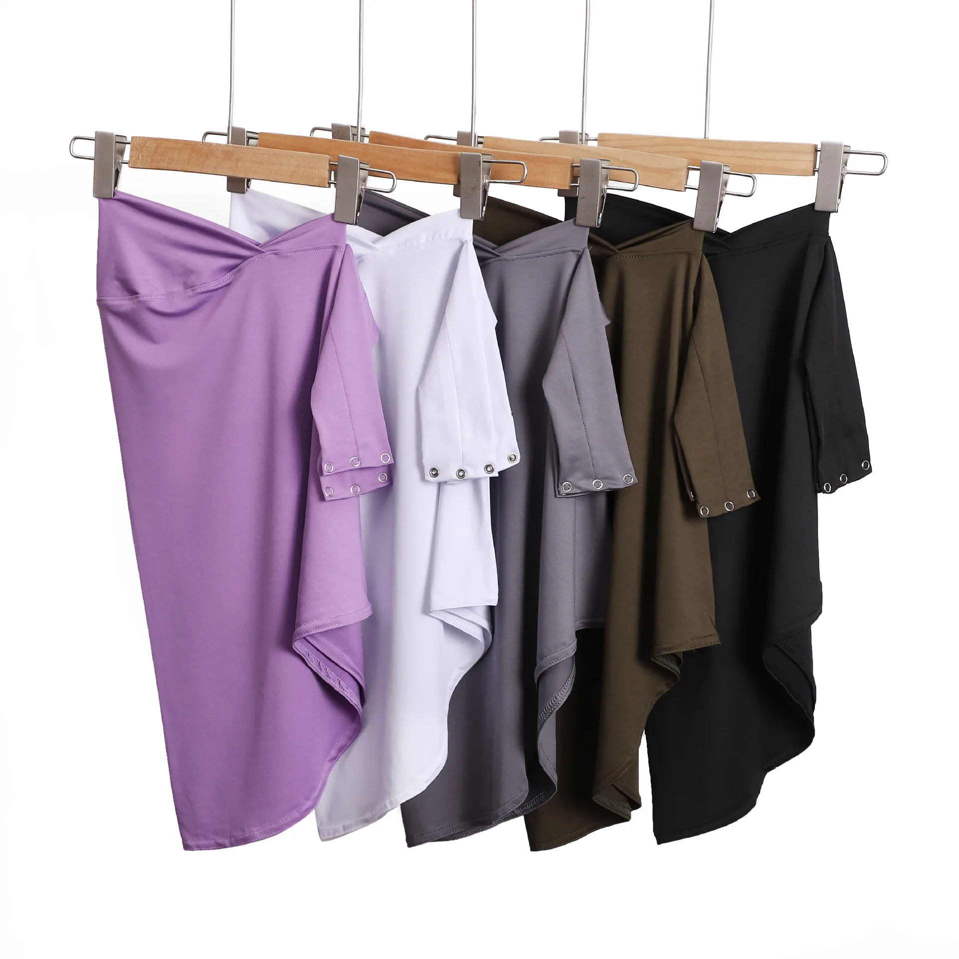 prêt à porter couverture complète intérieure instantanée hijab haute qualité jersey écharpe avec boutons à nouer femmes musulmanes turban casquette niqab amira