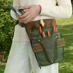 Sac de ceinture multifonctionnel pour outils de jardinage, sac à outils en toile, Portable, Durable, unisexe, sac de taille pour outils de rangement multi-poches