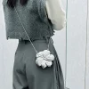 mini pochette florale en acrylique pour femmes, 1 pièce, sac de soirée or argent pour fête de mariage, sacs à bandoulière, cadeau à la mode