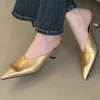 sandales pour femmes 2025 été nouvelle mode de luxe mules décontractées bout fermé confortable talon ouvert résistant à l'usure zapatos de mujer