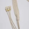 ceintures ethniques tissées bohème pour femmes, longue corde tressée en coton, ceinture nouée, robe chemise, bretelles décoratives, nouvelle collection