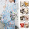 yukata japonais traditionnel classique geisha kimono obi ceinture sakura imprimé cummerbunds nœud papillon noble rétro ceinture japonaise