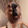 pince à cheveux en forme de u avec nœud pour femmes, 1 pièce, accessoire d'usure quotidienne pour filles, épingle à cheveux de boutique noire élégante