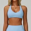 femmes yoga soutien gorge antichoc haut court push up sport soutien gorge respirant sport soutien gorge haut de fitness gymnase sexy licou sous vêtements d'entraînement rembourré