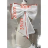 ruban en organza avec nœud de mariée, accessoires pour robe de mariée et robe de soirée pour dames