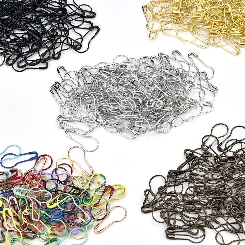 Épingles de sûreté colorées en métal pour vêtements, clip de fixation, épingles grossières pour la couture, l'artisanat de courtepointe, marqueur de point ogo, 100 pièces