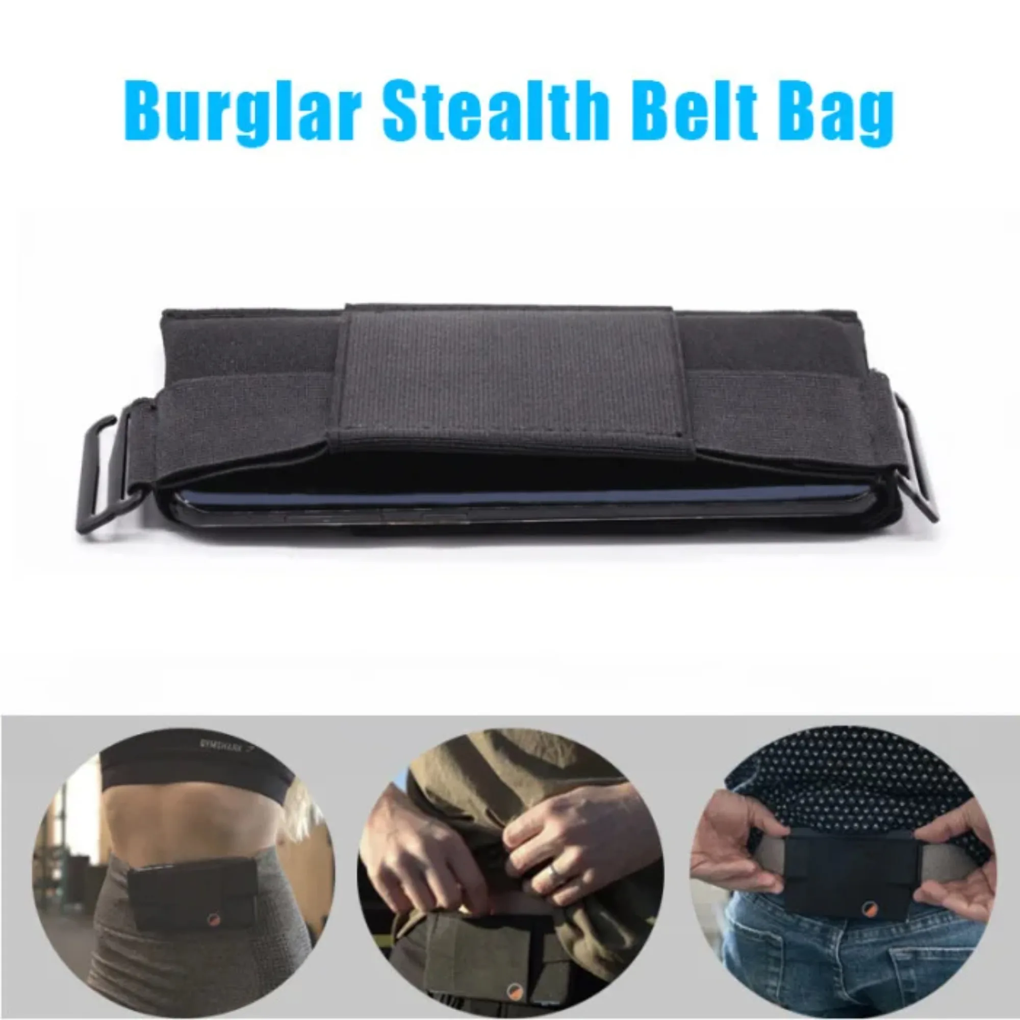 Sacs de ceinture ultra-minces pour femmes, sac de ceinture minimaliste Invisible pour carte, portefeuille à la mode, sac de téléphone pour sport en plein air