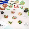 kit d'aimants de bricolage avec support adhésif, 50 ensembles, aimant en céramique et ferrite, cabochons en verre transparent pour réfrigérateur artisanal