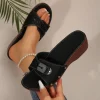 sandales femme mode sandales à talons pour chaussures d'été femmes pantoufles chaussures d'été femme bloc talons sandalias de mujer