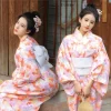 kimono traditionnel japonais yukata haori pour femmes, chemisier cosplay, mode d'été, vêtements de photographie, robe de soirée