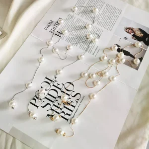 Ceinture élégante en perles pour femmes, Simple, réglable, chaîne fine en métal, pour robe, ceinture fine, bijoux décoratifs