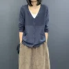 cardigans pour femmes, vêtements d'extérieur, couleur unie, pull en tricot, veste, col en v, haut en crochet, mode légère, streetwear coréen y2k chic, 2025