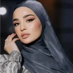 Écharpe Hijab en Satin de soie scintillante pour femmes musulmanes, voile de luxe en soie médiévale, châle brillant, vente en gros