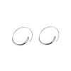 boucles d'oreilles rondes en argent, tendance, tempérament féminin charmant, bijoux de fiançailles, cadeaux, accessoires, nouvelle collection, offre spéciale