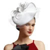 chapeau fascinateur en tissu satiné de luxe pour femmes, chapeau d'église, courses ascot, derby, fête à thème, bandeau de mariée, offre spéciale