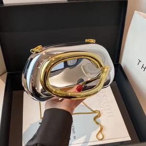 Boîte de fermeture en or pochette femmes soirée de mariage mignon sac à main sac à main 2025 nouveau