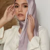 premium satin froissé hijabs écharpe en mousseline de soie châle plaine femmes musulmanes hijabs brillant islam femmes turban plissé écharpe ramadan