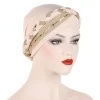 hijabs musulmans pour femmes et filles, foulard en tissu doux à paillettes, perles appropriées, chapeaux roses et noirs, casquettes légèrement extensibles, nouvelle collection