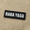patchs brodés bonjour mon nom est baba yaga, appliques russes, attache de brassard, badges décoratifs pour vêtements, accessoire de sac