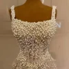 aso ebi robes de soirée de luxe longue sirène pleine perles bretelles perlées anniversaire fête de mariage robes de bal pour les occasions spéciales