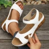 Sandales pour femmes 2025 sandales d&rsquo;été femmes talons sandales chaussures compensées décontractées chaussures d&rsquo;été femme chaussures à talons souples