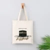 2025 makkah maison sac en toile umrah hajj sac fourre tout maison kaaba sac fourre tout islamique cadeau islamique cadeaux musulmans eid ramadan mubarak décor