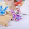 strass non tissé paillettes lapin mignon enfants épingle à cheveux anneau de cheveux décoration vêtements manteau chapeau bagages patch autocollant