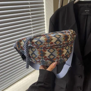 Bohême velours côtelé ceinture sacs pour femmes mode Fanny Pack femme banane taille sac hanche sac à main épaule bandoulière poitrine sac poche