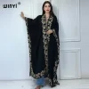 winyi broderie kimono bohème luxe maillots de bain maillot de bain couvrir femmes cardigan sexy vacances long manteau abaya dubaï luxe