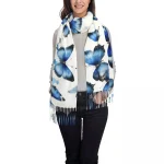 Écharpe photo personnalisée pour hommes et femmes, matériau en cachemire 216.239., doux et proche de la peau, confortable et chaud, LOGO OEM