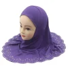 vêtements de sauna pour enfants, hijab musulman en biscuits, casquette amira instantanée, écharpe pour filles, châles, turban arabe malaisien, 1 pièce
