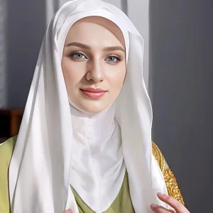 Hijab Amira en Mousseline de Soie pour Femme, Écharpe de Sauna du Ramadan, Simple, Respirant, Fin, Doux, Confortable, Protection Solaire Instantanée