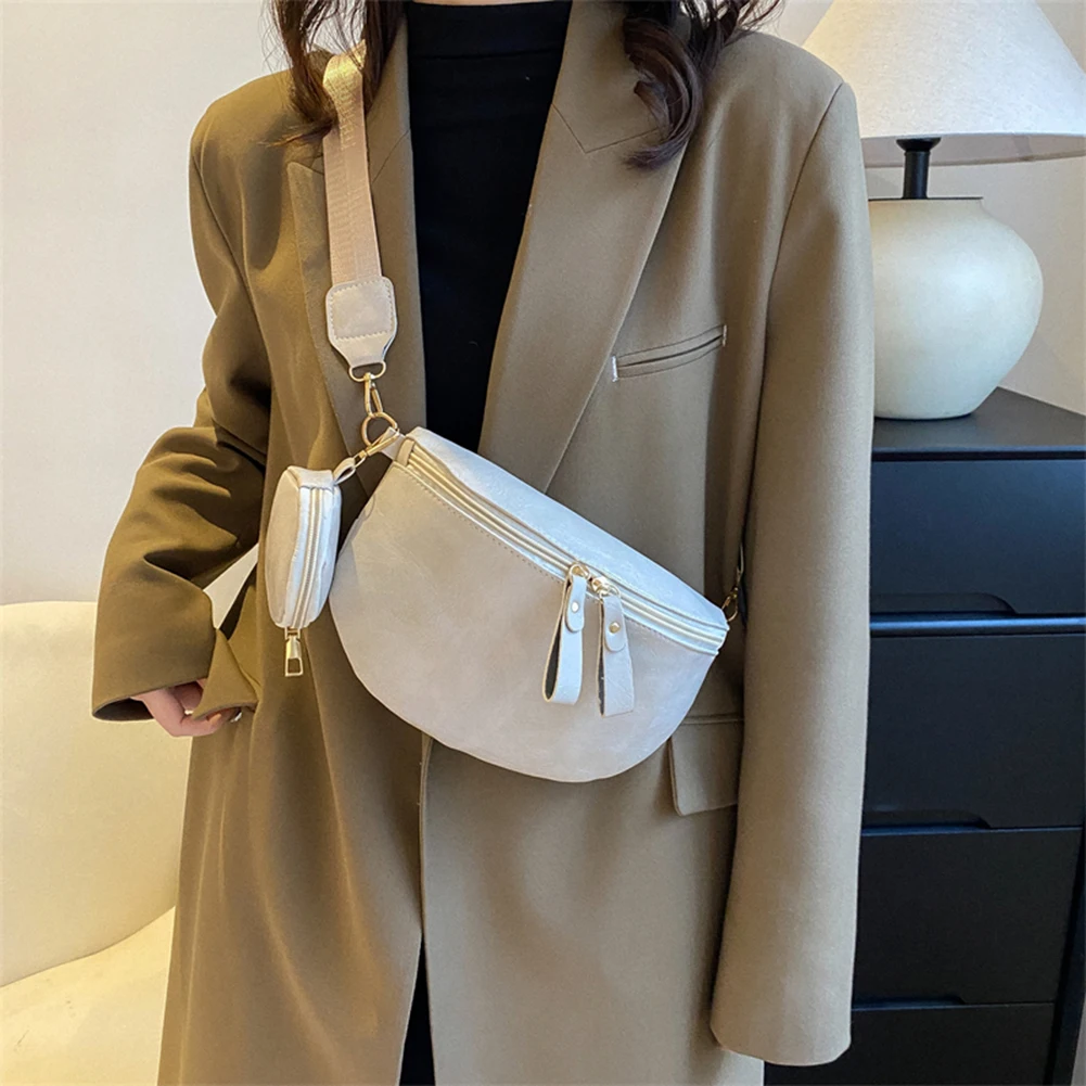 Sac banane avec petit sac à main pour femme, sac de poitrine à la mode, sac à dos de sport en plein air pour fille, initié unique Sac banane avec petit sac à main pour femme, sac de poitrine à la mode, sac à dos de sport en plein air pour fille, initié unique