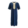 hommes musulmanes mode d'été robe ample islam caftan hommes vêtements dubaï luxe musulman abaya musulman col en v à manches courtes impression