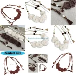 E56a Bohemian Flower Rope Corteau corde à franges Brotte taille pour femmes Photographie