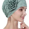 turban hijab pour femmes musulmanes, bonnet pour dames musulmanes, décor de fleurs, écharpe pour ramadan, tête ronde, chapeaux indiens, document solide, à la mode