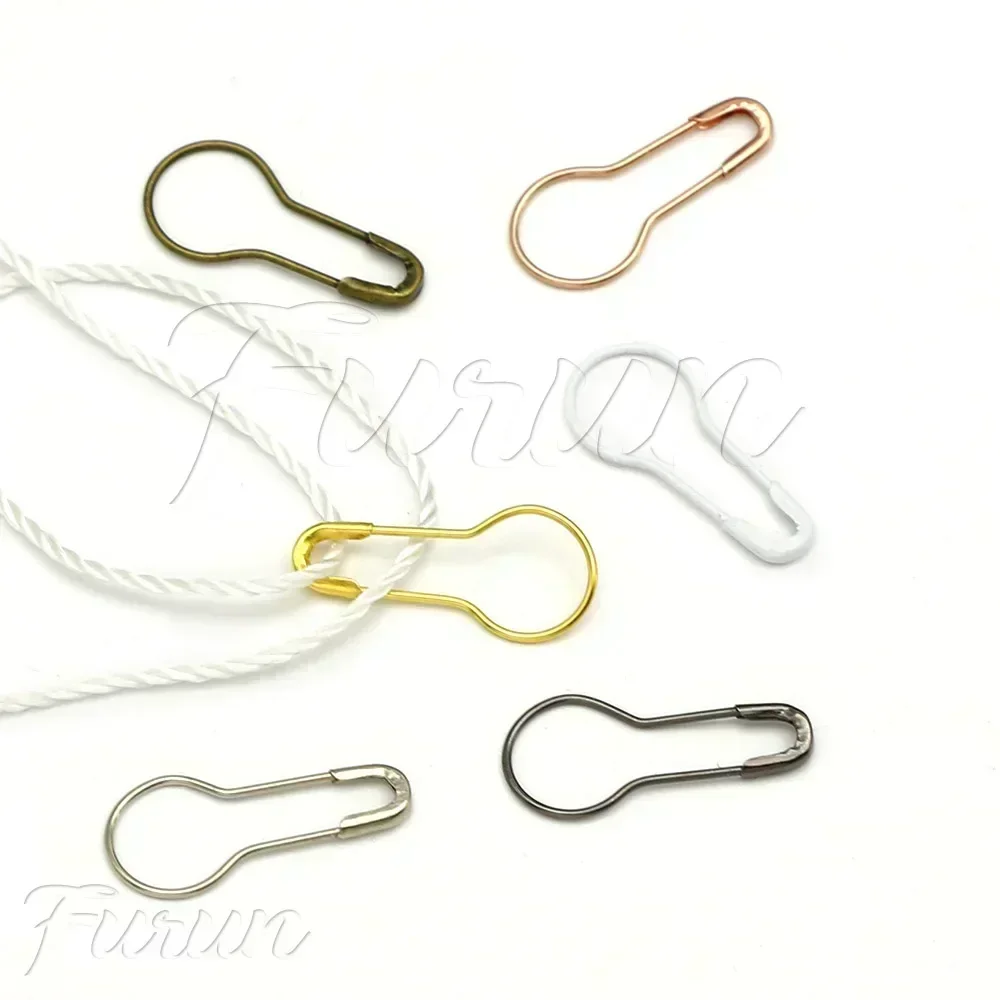 100 pièces broches en métal gourde poire forme Clips de sécurité tricot point marqueur étiquette Hangtag broches attache bricolage outils de couture aiguille