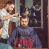 cape de coiffure pour coiffeur, nouveau modèle, capes de barbier pour hommes, vêtements de travail pour salon de coiffure, tablier pour salon de coiffure, vêtements teints