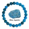 bracelet en pierre original pour femmes et hommes, tendance, en apatite bleue, perles, pierres précieuses, scène du patron, cadeaux d'appréciation des employés